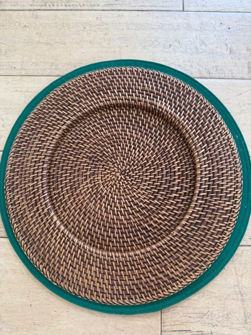 Ballard Designs Woven Rattan Charger